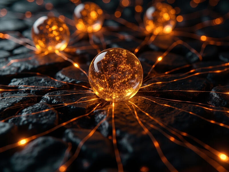 Abstract visualization of AI agent governance with centralized control nodes and policy enforcement layers