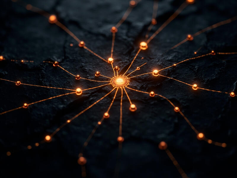 AI agent model routing — a central hub distributing queries to different sized models