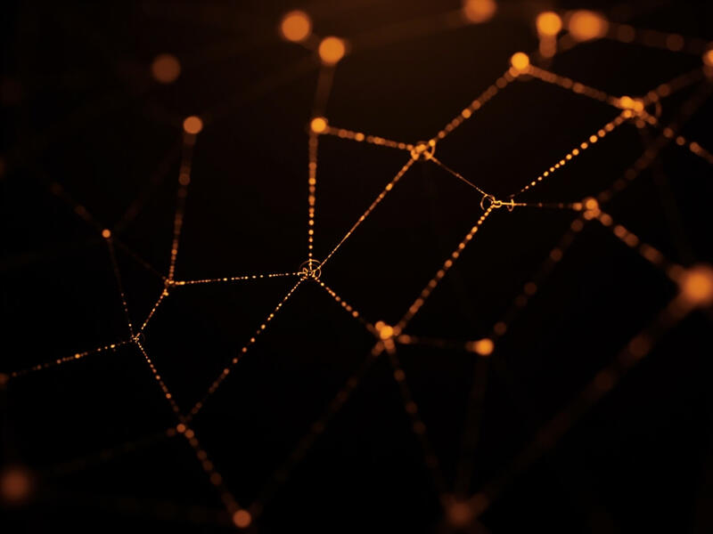 Abstract neural network visualization representing AI prompt engineering concepts