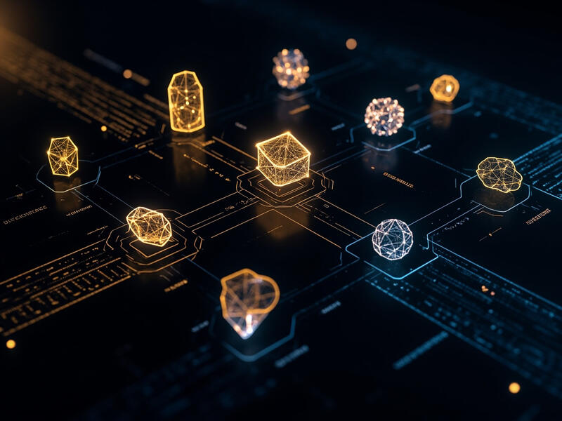 AI agent nodes connected by interoperability protocols