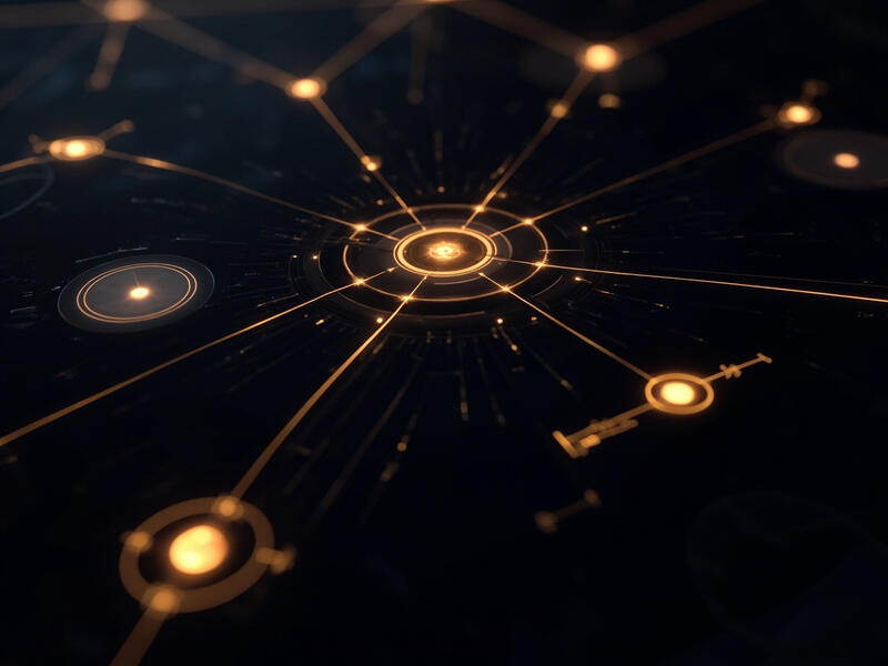 Visual AI agent builder interface with connected nodes and flow diagrams