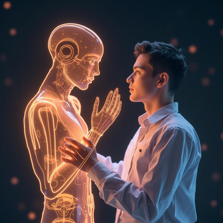 AI emotional intelligence concept