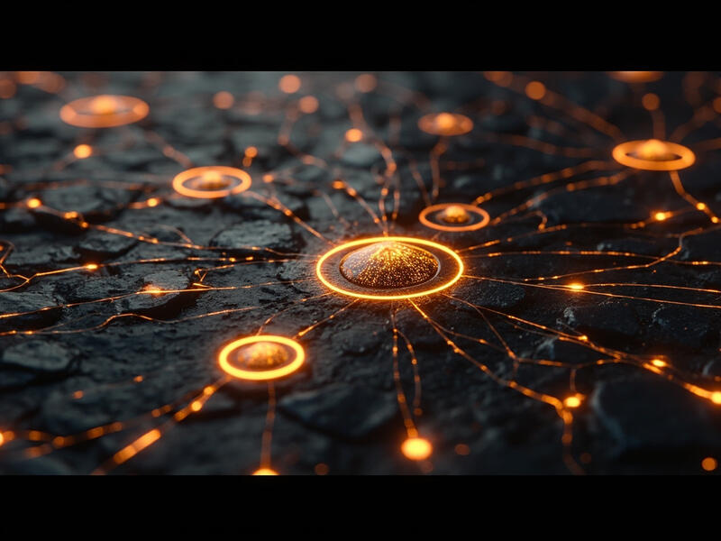 AI agent teams collaborating in a digital network